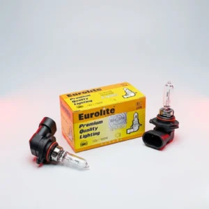Eurolite 9005 12V 100W Halogen Bulb retail packaging box