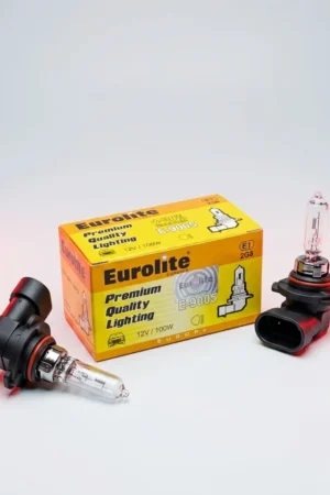 Eurolite 9005 12V 100W Halogen Bulb retail packaging box